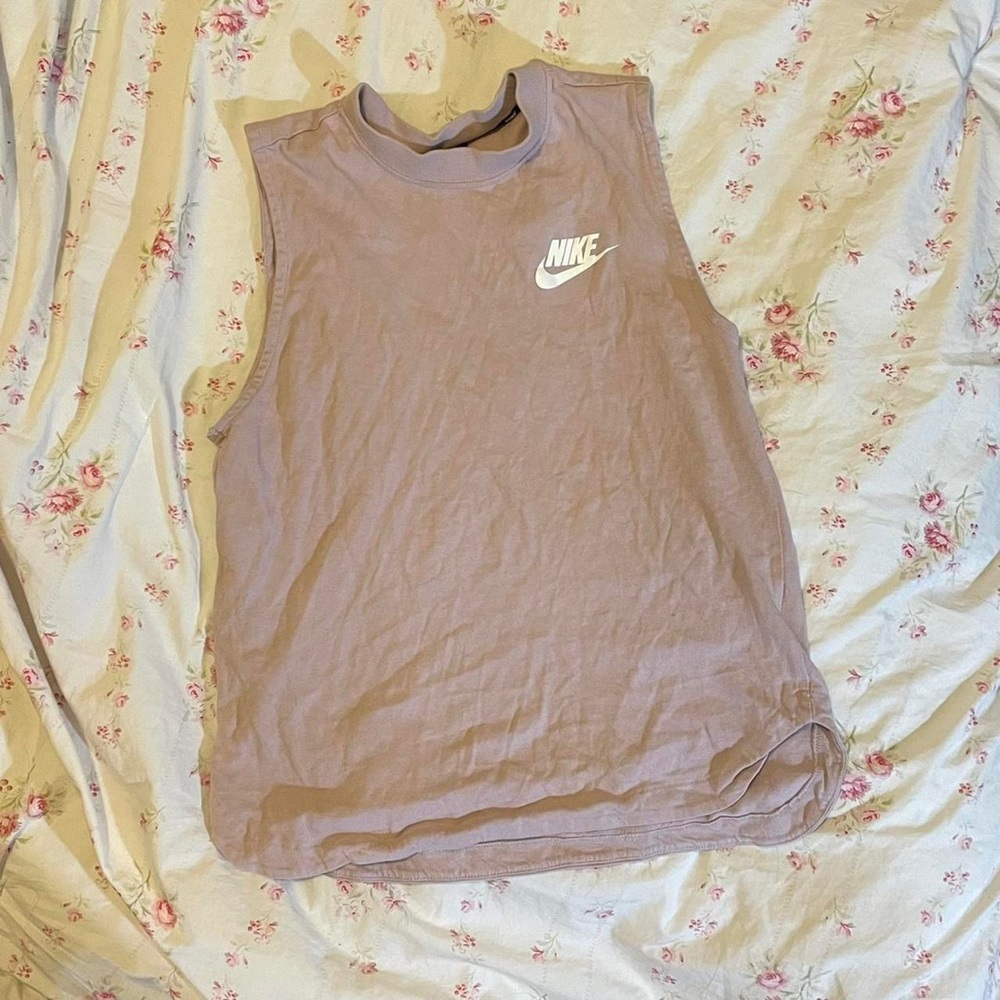 mauve pink purple NIKE muscle tank tee